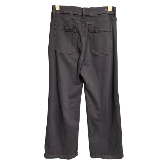 PAIGE Genesee Black Wide Legged Jeans Women's Size 30 - Picture 3 of 5